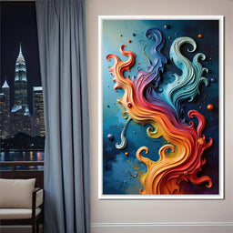 Flowing Rainbow Abstract - Cole Williams - NicheCanvas