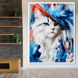 Majestic Feline Celebration - NicheCanvas