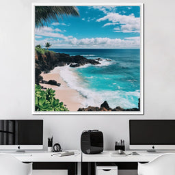 Oceanic Tranquility Haven - NicheCanvas