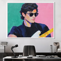 Retro Cool Guitar Sunglass Hero - NicheCanvas