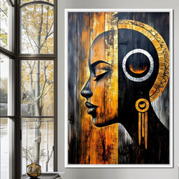 Golden Eclipse Portrait Journey - NicheCanvas