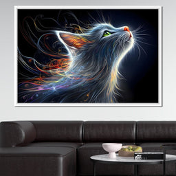 Whiskers of Celestial Flame - NicheCanvas
