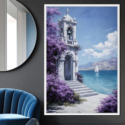 Bell Tower by the Sea Breeze - NicheCanvas