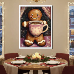 Gingerbread Cheer With Cocoa - NicheCanvas