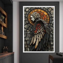 Ethereal Angel Guardian Mosaic - NicheCanvas