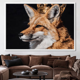 Crowned Fox Majesty Reign - NicheCanvas