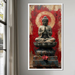 Meditative Lotus Harmony - NicheCanvas