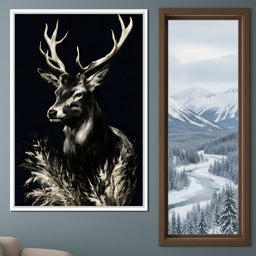 Silent Guardian of the Winter Grass - NicheCanvas