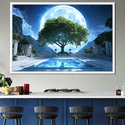 Lunar Reflection Sanctuary - NicheCanvas