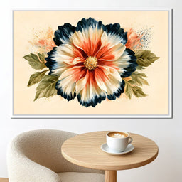 Rustic Petals Dancing Under Shadow - NicheCanvas