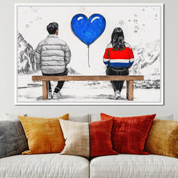 Love in Winter Reverie - NicheCanvas