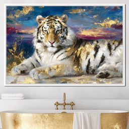 Golden Dawn Tiger Reverie - Neal Hackett - NicheCanvas