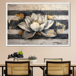Harmony Golden Lotus - NicheCanvas