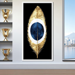 Golden Feather Midnight Eye - NicheCanvas