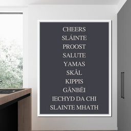 Global Cheers Multilingual Toast - NicheCanvas