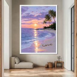 Tropical Dusk Serenity Love - NicheCanvas