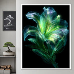 Radiant Emerald Flora Pulse - NicheCanvas