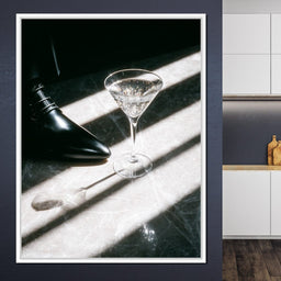 Martini Sparkle On Marble Luxury - NicheCanvas