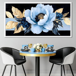 Golden Petals Frost Blossom - NicheCanvas