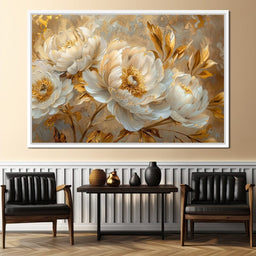 Golden Petal Harmony - NicheCanvas