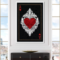 Regal Heart Ace Emblem - NicheCanvas