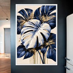 Gilded Foliage Under Midnight Shadows - NicheCanvas