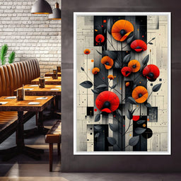 Spectral Monochrome Blooms - NicheCanvas