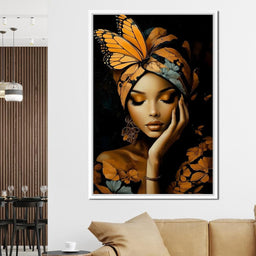 Golden Butterfly Reverie - NicheCanvas