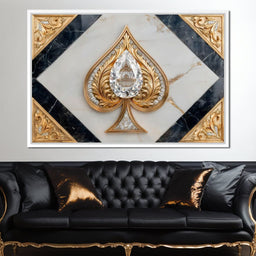 Golden Spade Diamond Majesty - NicheCanvas