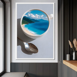 Paradise Brewed on Tabletop - NicheCanvas