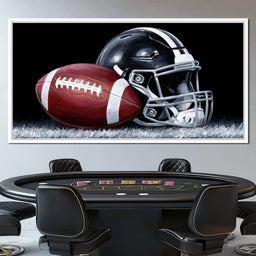 Gridiron Glory Under Night Lights - NicheCanvas