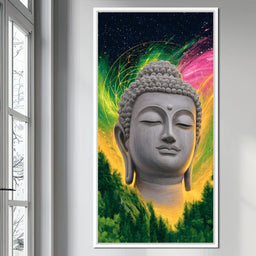 Enlightened Cosmic Buddha Tranquility - NicheCanvas