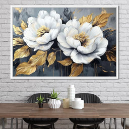 Golden Petals Harmony - Wildrose Creations - NicheCanvas