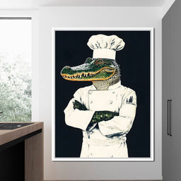 Gator Chef Culinary Humor - NicheCanvas