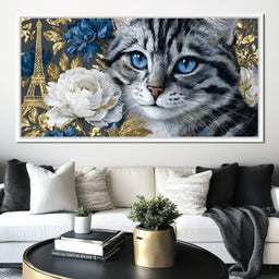 Parisian Elegance Feline Dreams - NicheCanvas