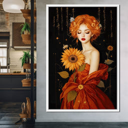 Lady Sunflower - TooplesArt - NicheCanvas