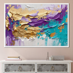 Opulent Oceanic Gold Fusion - NicheCanvas