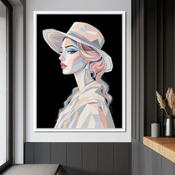 Lady in Pastels - TooplesArt - NicheCanvas