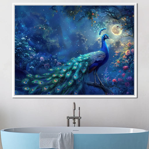 Peacock's Splendour - TooplesArt Canvas Print