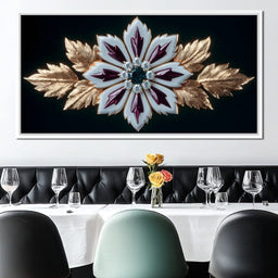 Radiant Jewel Blossom Grandeur - NicheCanvas