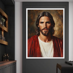 Divine Reflection of Grace Jesus Portrait - NicheCanvas