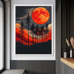 Blood Moon Forest - Johanjjf - NicheCanvas
