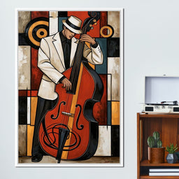 Cool Jazz Rhythm And The Upright Bass - NicheCanvas