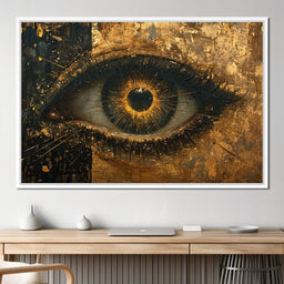 Golden Glimpse Into the Soul - NicheCanvas