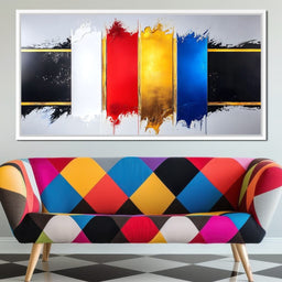 Vibrant Cascade of Colors - NicheCanvas