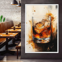 Whiskey Drink Elegance  - NicheCanvas