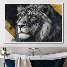 Golden Eyed Lion King - NicheCanvas