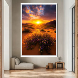 Golden Horizon Meadow Bloom - NicheCanvas