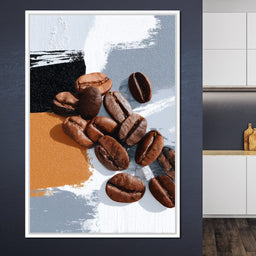 Coffee Beans Modern Vibe - NicheCanvas