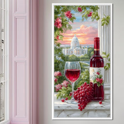 Capitol Tranquility & A Cup of Wine - NicheCanvas